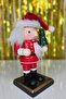 Santa Claus Nutcracker Tabletop Ornament Object Santa Claus Christmas Tabletop Ornament with Hat 16cm - 3