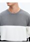 Lcw Vision Crew Neck Long Sleeve Color Block Men's Sweatshirt (W4) - 3