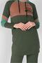 Women's Khaki Printed K Hooded Tracksuit Set 3508 - 4