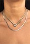Gold Thick Chain Stone Steel Serenay Necklace - 7
