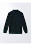 Polo Collar Long Sleeve Men's Sweatshirt (W4) - 5