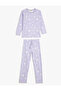 Girl's Pajama Set Lilac 5Wlk40018Mk