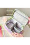 Candy Blue Pink Inner Sections Adjustable Makeup Bag Cosmetic and Travel Bag - 5