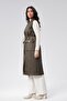 Women's Zipper Detailed Long Quilted Vest - 3