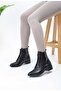 trend new season lace-up pointed toe boots 04 skin - 2