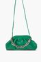 Green Chain Emma Leather Bag - with Cross Strap and Special Lock Detail