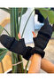 Design Gloves with Buttoned Cover Design with Buckskin Inside and Fur Detail on the Ankle - 4
