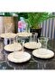 12-Piece 6-Person Modern Gold Daisy Tea Set - 3