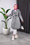 Women's Pocket Buttoned Jeans Trench Coat