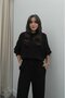 Black Claire Modal Tracksuit Set - 2