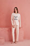 بدلة بيجامة نسائية حرارية فاخرة منقوشة من Salmon Dear Mind Don't Everything - 2