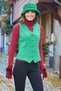 Bohemian Style Women's Green Vest - 3