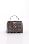 Women's Floral Emblem Shoulder and Shoulder Bag Platinum 21153722
