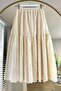 Laced Beige Hijab Skirt 13951Bej - 4