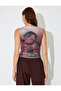 Sleeveless Sequin Sequined Slim Fit Patterned Undershirt - 4