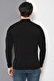 Men's Black Half Turtleneck Basic Knitwear Sweater - 5