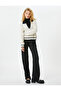 Trousers High Waist Comfortable Fit Textured Normal Leg