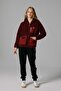Zippered Hooded Women's Coat Ef169-Brd - 6