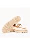 Adela Women's Khaki Leather Loafer Shoes 141209 - 5