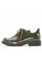 Viola Women's Khaki Patent Leather Shoes 730-3