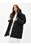 Puffer Jacket Mock Neck Snap Button Relaxed Fit - 2