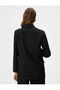 Blazer Jacket Double Breasted Buttoned with Flap Pockets - 4