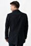 Trento K290 Double Breasted Collar Slim Fit Cotton Coat Navy - 4