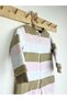 Pink Beige Striped Cotton Legged 2.5 Tog Children's Sleeping Bag - 2