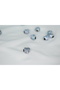 Green Blue Stone Heart Figured Stainless Steel Charm - 5