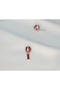 Red Swing Festival Lantern Figured Stainless Steel Charm - 2