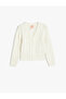 Basic Knitwear Cardigan V-Neck Button Detailed