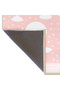 Asian Collection Pink White Moon Stars and Cloud Detailed Woven Base Modern Decorative Carpet Asian27 - 4