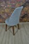 Retro Chair Cover in Gray Jacquard Fabric - 7