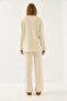 Women's Ecru Long Sleeve Top and Bottom Set 20247553 - 5