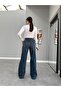Darkblue Tasseled Wide Leg Jeans - 5