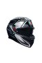 K3 Compound Matt Black Grey Kapalı Kask