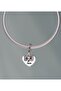 The Gift of Love Written Stainless Steel Charm with Heart and Bow