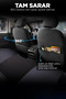 Panda Prestige Series Woven Fabric Auto Seat Cover Full Set - 3