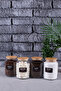 4-Piece 1000ml Tea Sugar Coffee Salt Jar Countertop Food Storage Container - 4