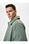 Slim Fit Jacket Plush Collar Detailed Zippered