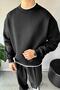 Basic Oversized Sweatshirt Black - 3