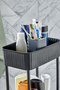Hwh-easy 3-Tier Multi-Purpose Shelf منظم الحمام والمطبخ (مع عجلات) - 3