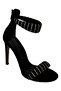 Women's Ankle Belt Heeled Shoes - 2