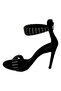 Women's Ankle Belt Heeled Shoes - 3