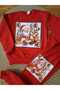 Girl/Boy 2 Thread Raised New Year Themed (Santa Claus Printed) Bottom-Top Set - 3