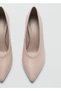 Funnel-heeled leather shoes - 4