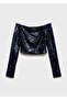 Sequin Blouse Off the Shoulder - 3