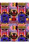 Asena Collection Multicolored Abstract Figures and Heart Pattern Creative Modern Decorative Carpet 39 - 4