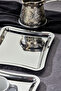 Elegante Square Series Chrome Presentation Tray, Promise Engagement Tray, 22cm, Avant-Garde Design, 6 Pieces - 4