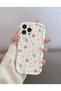 iPhone 16 Promax Flower Patterned Ecru Case